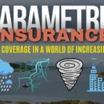 Illustration of parametric insurance with automated payouts triggered by natural disasters.